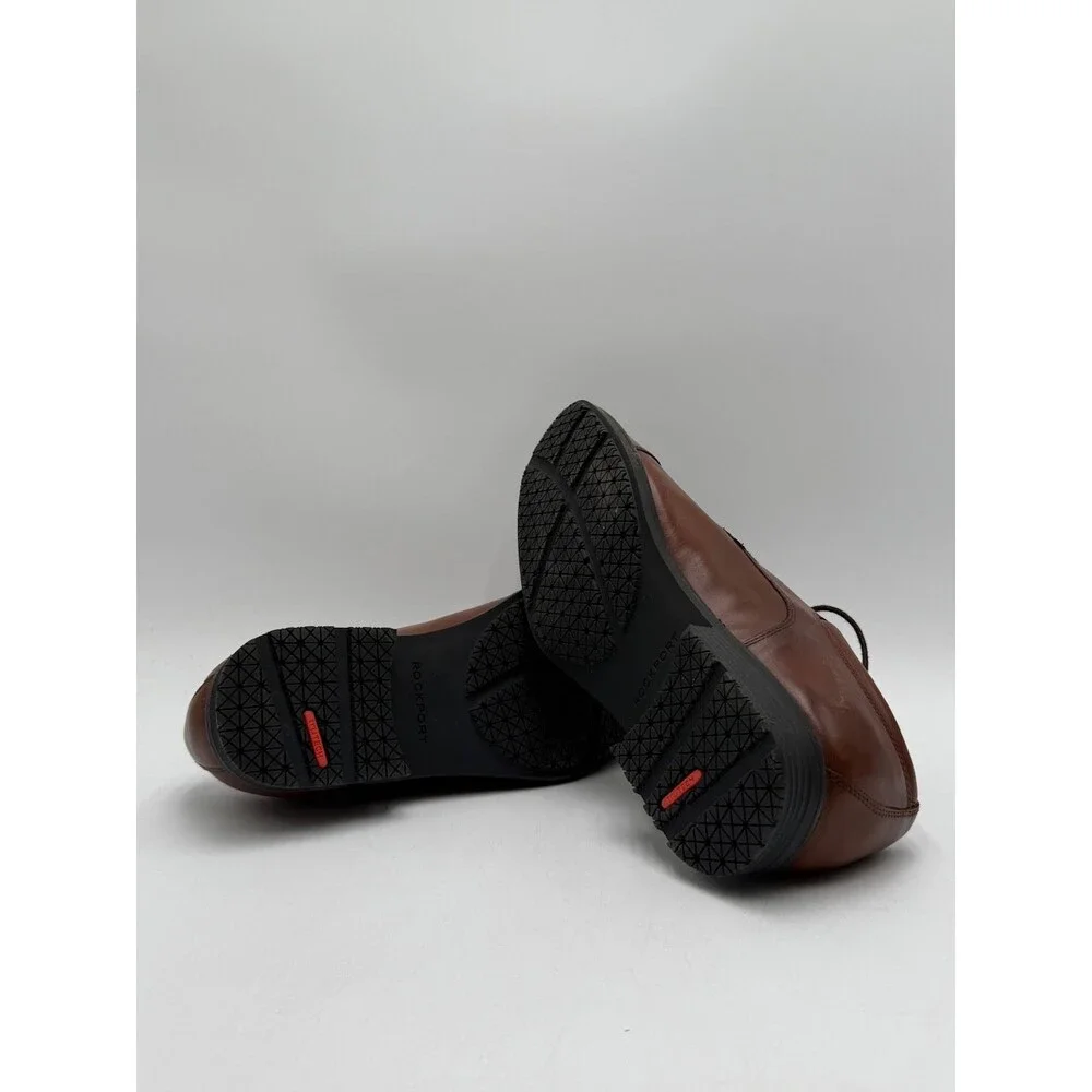 Rockport ESNTIAL DTL WP APRN Men's NEW Oxford Dress Shoe Brown US Size 8 M